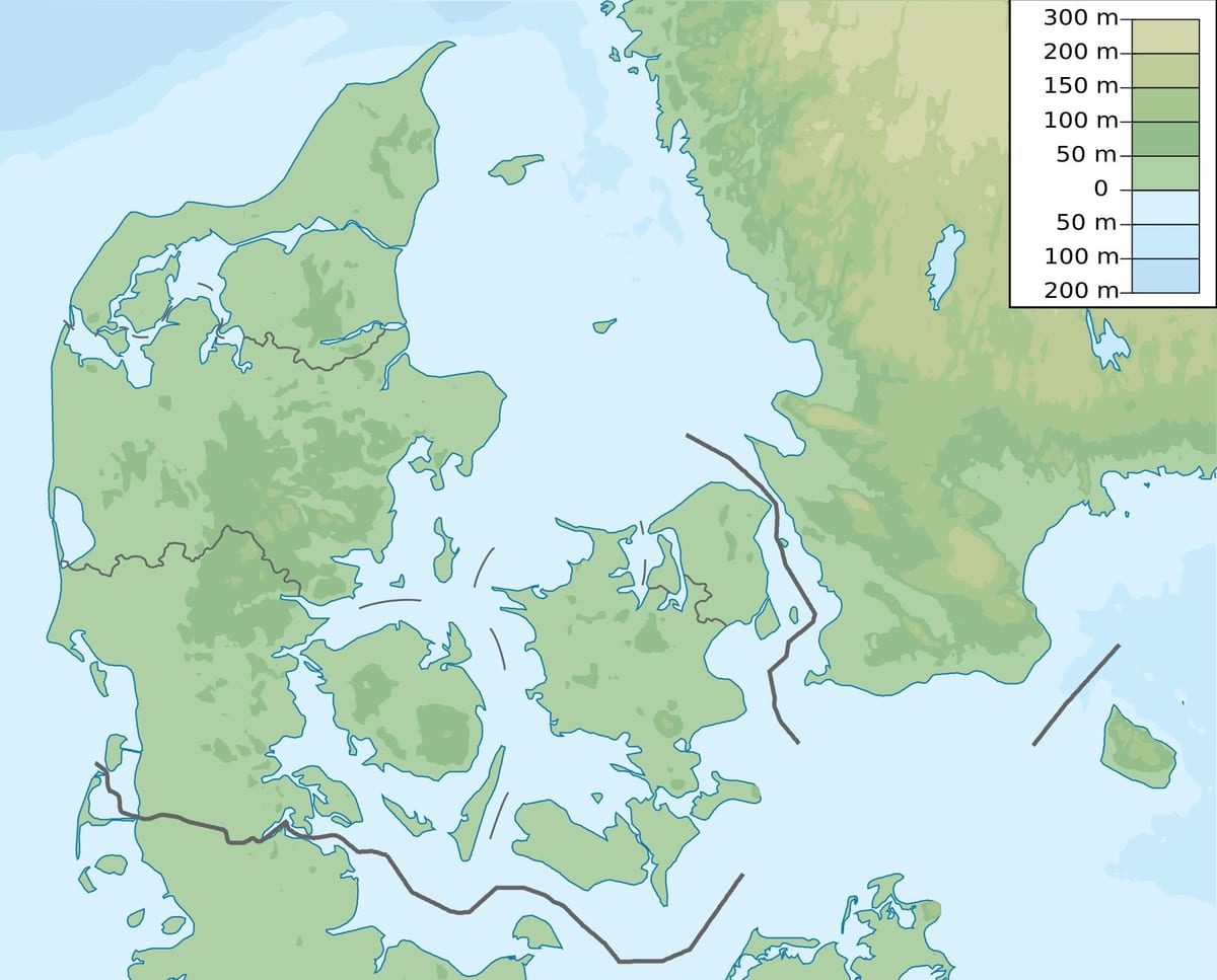 Mapa dánska fasáda