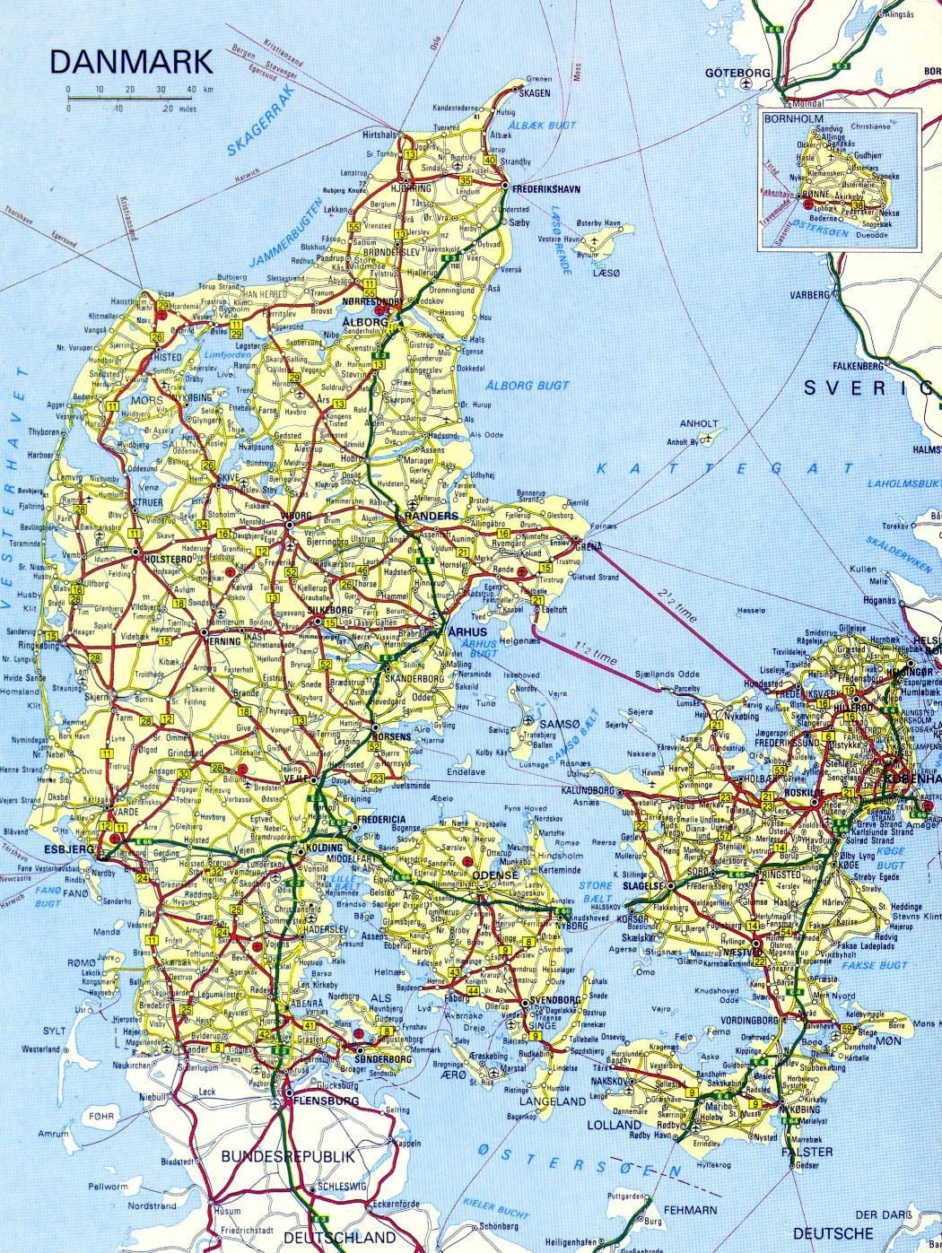 v kodani, dánsku, turistické mapy