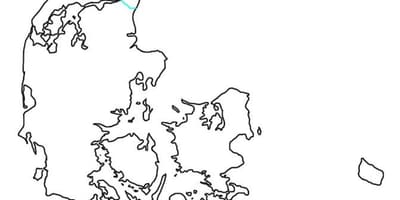 Prázdna mapa dánska