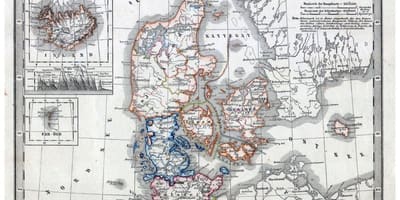 Stará mapa dánska